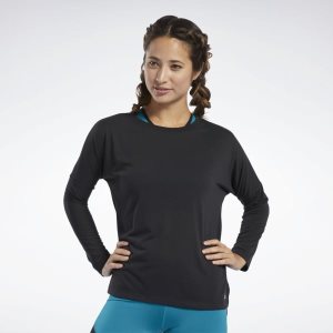 Reebok Workout Ready Supremium T Shirt Damen - Schwarz - DE 912-ENU